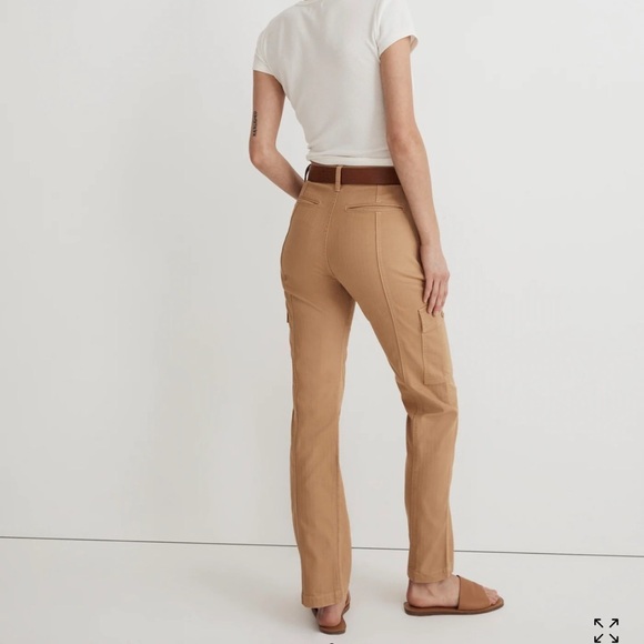 Madewell The Garment-Dyed '90s Straight Cargo Pant Sand Dune 23 - Picture 2 of 8